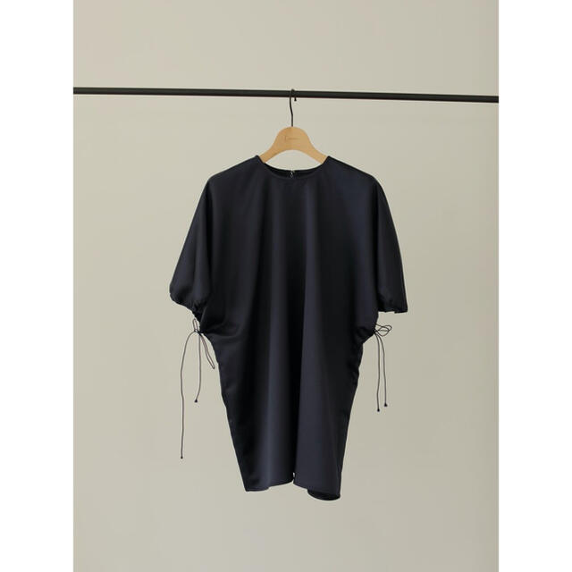 らくらくメ louren satin gather sleeve ブラウス ローレン V2Hm3