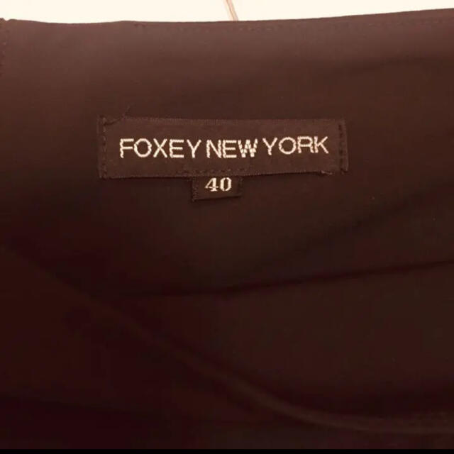 FOXEY(フォクシー)のFOXEY NY フォクシーニューヨーク 40 ティアードスカート ブラック 黒 レディースのスカート(ひざ丈スカート)の商品写真