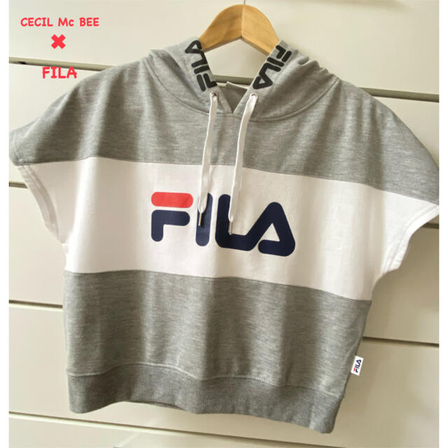 CECIL McBEE(セシルマクビー)のまもなく終了✦︎未使用に近い✦︎FILA by セシルマクビー❤︎ロゴパーカー レディースのトップス(パーカー)の商品写真