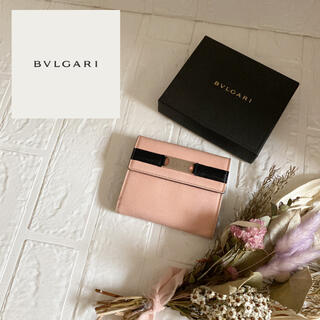 ブルガリ(BVLGARI)の【箱付】BVLGARI ブルガリ 折財布 ピンク(財布)