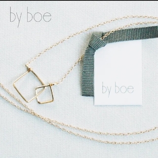 バイボー(by boe)のby boe  スクエア インフィニティネックレス(ネックレス)
