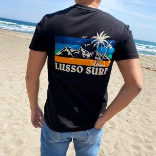 スタンダードカリフォルニア(STANDARD CALIFORNIA)のサーフブランド☆LUSSO SURF トロピカルTシャツ　Lサイズ☆RVCA(Tシャツ/カットソー(半袖/袖なし))