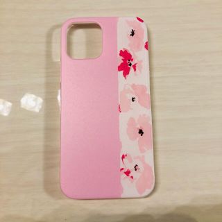 ピンク花柄　スマホケース　iPhone 12 pro(iPhoneケース)