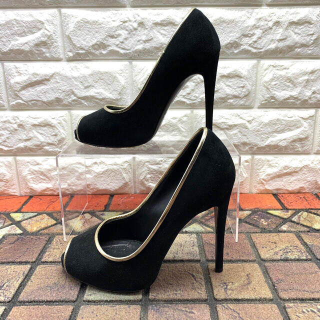 Giuseppe Zanotti パンプス ヒール スエード オープントゥ