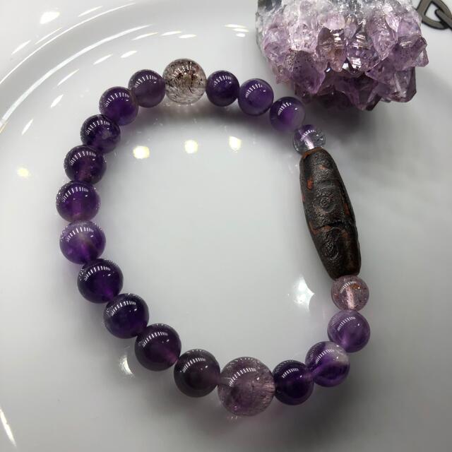 パープル💜B メンズのアクセサリー(ブレスレット)の商品写真