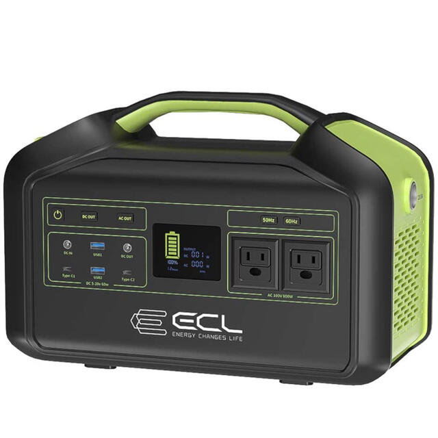 ECL ポータブル電源 大容量 バックアップ電源800W スポーツ/アウトドアのアウトドア(その他)の商品写真