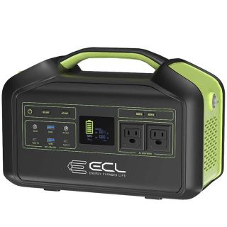 ECL ポータブル電源 大容量 バックアップ電源800W(その他)