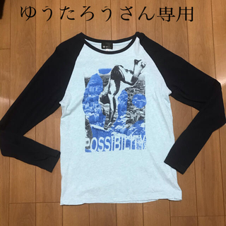 タケオキクチ(TAKEO KIKUCHI)のtkmixpice TKタケオキクチ　長袖　ロングtシャツ  ブルー　3(Tシャツ/カットソー(七分/長袖))