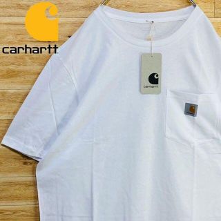 カーハート(carhartt)の③【新品未使用】カーハートCarhartt白tシャツ半袖XLワンポイントポケット(Tシャツ/カットソー(半袖/袖なし))