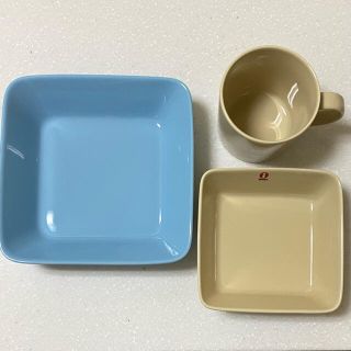 イッタラ(iittala)のiittala ティーマ　スクエアプレート マグカップ　3点セット(食器)