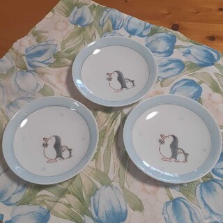 ペンギン柄の小皿３枚セット(食器)