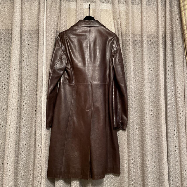 HUGO BOSS - お洒落なヒューゴボスの革のコート calfskinの通販 by 