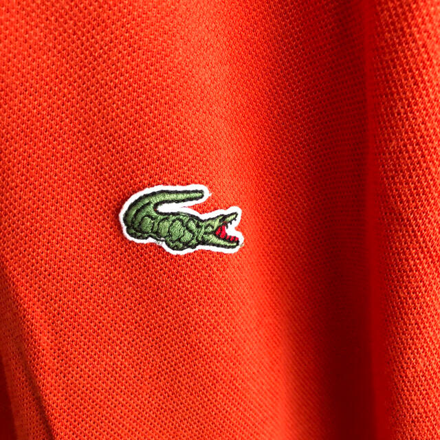 LACOSTE(ラコステ)のLACOSTE 日本製　半袖　ポロシャツ　オレンジ　5 ラコステ　JAPAN メンズのトップス(ポロシャツ)の商品写真