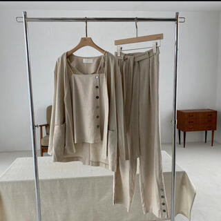 トゥデイフル(TODAYFUL)のwillfully drape linen 3 piece PT set up(オールインワン)
