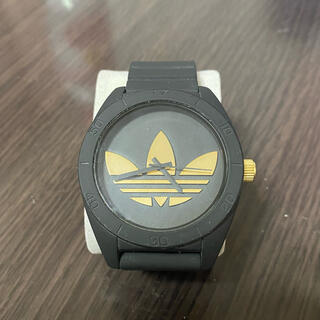 アディダス(adidas)のadidas黒×金(腕時計(アナログ))