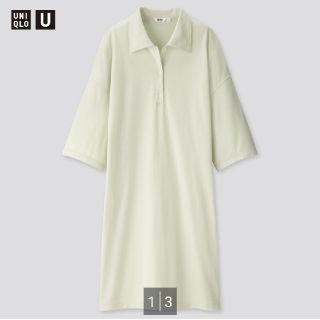 ユニクロ(UNIQLO)のUNIQLO U ポロワンピース XL(ミニワンピース)