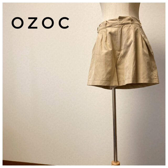 OZOC(オゾック)のディテールが可愛い！ベージュのショートパンツ レディースのパンツ(ショートパンツ)の商品写真