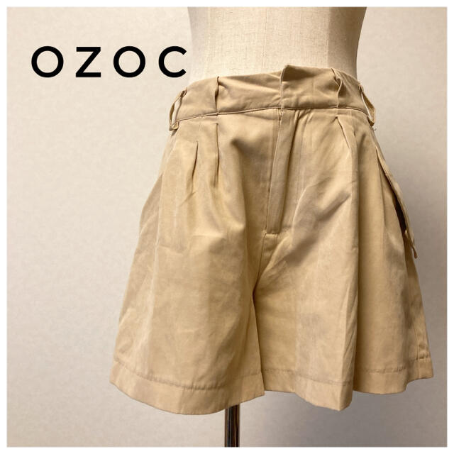 OZOC(オゾック)のディテールが可愛い！ベージュのショートパンツ レディースのパンツ(ショートパンツ)の商品写真