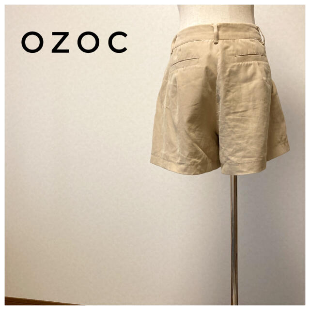 OZOC(オゾック)のディテールが可愛い！ベージュのショートパンツ レディースのパンツ(ショートパンツ)の商品写真