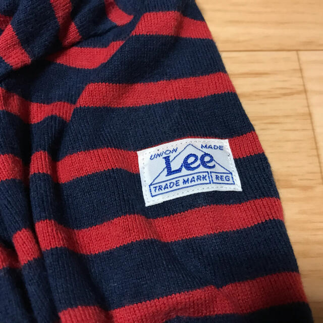 Lee(リー)のLee 80cm 長袖ボーダーワンピース キッズ/ベビー/マタニティのベビー服(~85cm)(ワンピース)の商品写真