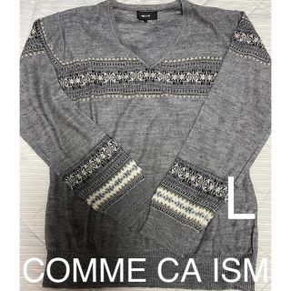 コムサイズム(COMME CA ISM)のCOMME CA ISM メンズニット　薄手 長袖(ニット/セーター)