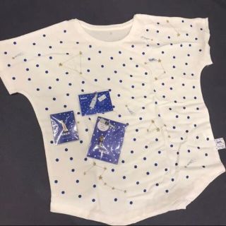 アフタヌーンティー(AfternoonTea)の七夕限定‼️アフタヌーンティー ×カルピス　ドット柄星座柄ルームウェアTシャツ(ルームウェア)