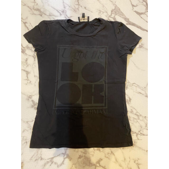 Emporio Armani(エンポリオアルマーニ)の【EMPORIO ARMANI】レディース　Ｔシャツ　美品✨ レディースのトップス(Tシャツ(半袖/袖なし))の商品写真