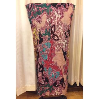 エトロ(ETRO)のETRO エトロ コットン シルク ストール スカーフ ペイズリー柄(バンダナ/スカーフ)