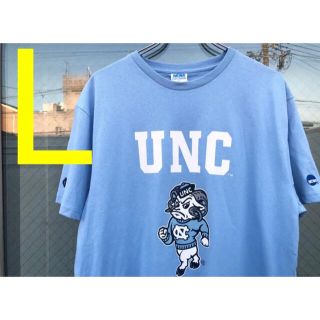 NCAA  ノースカロライナ大学　 カレッジ　プリント　 半袖　 Tシャツ L (Tシャツ/カットソー(半袖/袖なし))