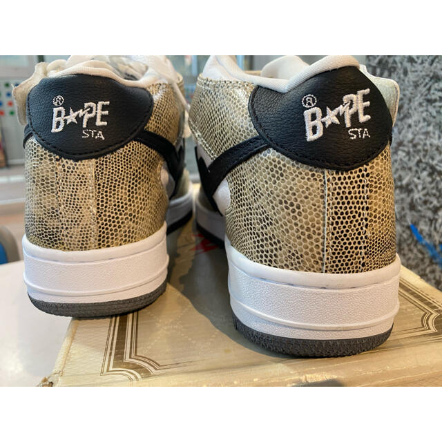 APE BAPESTA MID SNAKE US9.5 新品