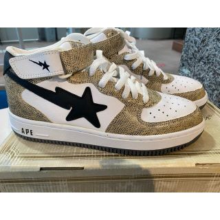 アベイシングエイプ(A BATHING APE)のAPE BAPESTA MID SNAKE US9.5 新品(スニーカー)