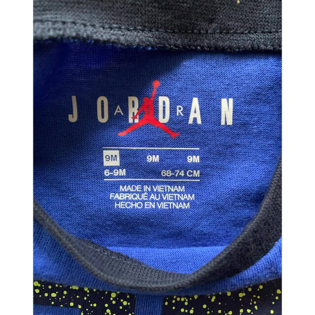 NIKE(ナイキ)のNike Jordan ジョーダン セットアップ 9ヵ月用 青黒 キッズ/ベビー/マタニティのベビー服(~85cm)(その他)の商品写真