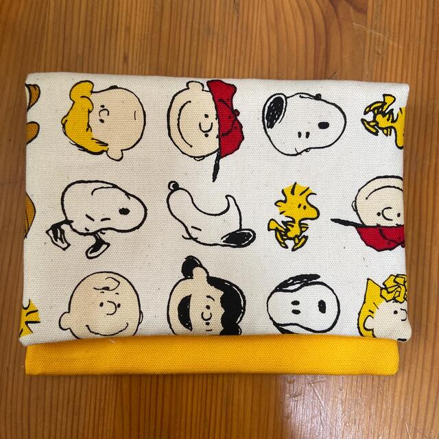 移動ポケット　ハンドメイド　SNOOPY イエロー ハンドメイドのキッズ/ベビー(外出用品)の商品写真