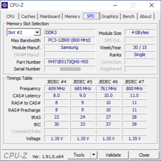 SAMSUNG(サムスン)のサムスン純正 DDR3L-1600 8GB 4GBx2 ノートパソコン用メモリ スマホ/家電/カメラのPC/タブレット(PCパーツ)の商品写真