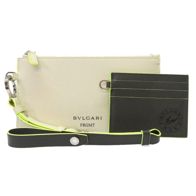 有名なブランド × ブルガリ - BVLGARI フラグメント レザー カード