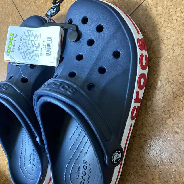 crocs(クロックス)のラス2  25 ネイビー　最終値下げ レディースの靴/シューズ(サンダル)の商品写真