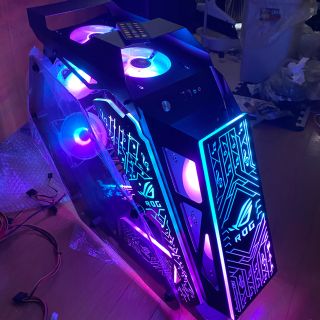 ROG 自作pc ゲーミングpc ケース　黒(デスクトップ型PC)