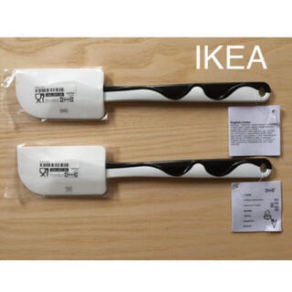 イケア(IKEA)のイケア IKEA グッブローラ ゴムベラ 白 2本【新品 未使用】(調理道具/製菓道具)