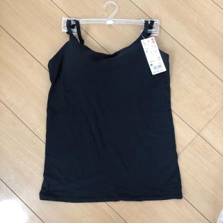 ユニクロ(UNIQLO)の新品未使用　ユニクロ エアリズム ブラトップキャミソール　Mサイズブラック(キャミソール)