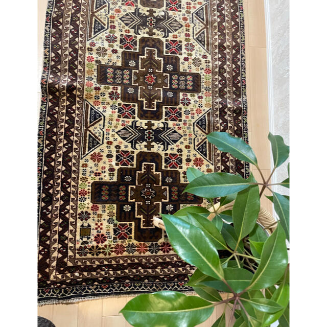 Afghan Kazak rug 1980s アフガンカザックラグマット - ラグ