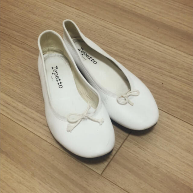 レペット repetto バレエシューズ　ホワイト　37 1/2 23.5