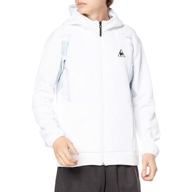 le coq sportif(ルコックスポルティフ)のルコックスポルティフ テニスウェア ウィンドジャケットQTMQJF40白メンズM スポーツ/アウトドアのテニス(ウェア)の商品写真