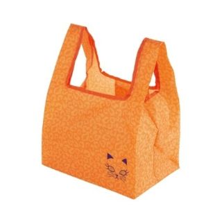 マルイ(マルイ)の【meuno様専用】エコバッグ 折りたたみ ねこ  オレンジ お弁当 コンビニ (エコバッグ)