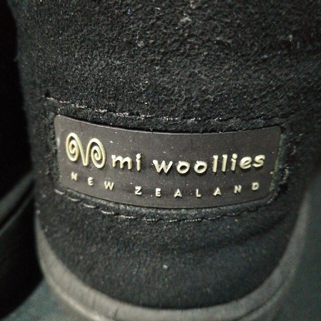 mi woollis　ムートンショートブーツ　ブラック レディースの靴/シューズ(ブーツ)の商品写真