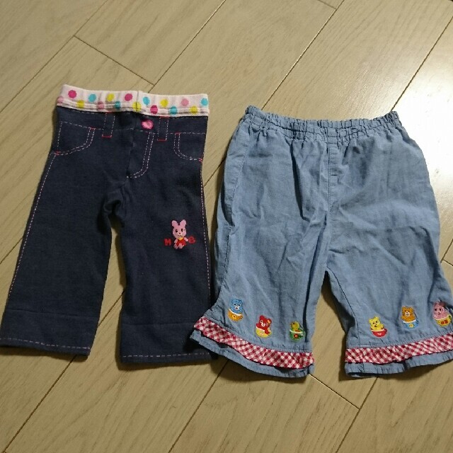 mikihouse(ミキハウス)の専用　ミキハウス ホットビ 90 パンツ 2セット キッズ/ベビー/マタニティのキッズ服女の子用(90cm~)(パンツ/スパッツ)の商品写真