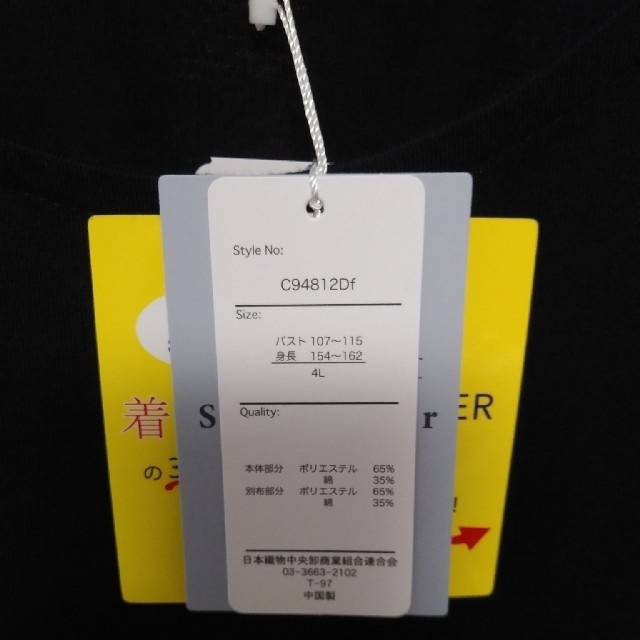 しまむら(シマムラ)の胸ポケット切替ドルマンプルオーバー👚大きいサイズ レディースのトップス(カットソー(半袖/袖なし))の商品写真