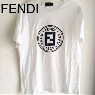 フェンディ(FENDI)の最終価格！FENDI  ロゴ　白　Tシャツ　ズッカ　フェンディ　シャツ(Tシャツ/カットソー(半袖/袖なし))