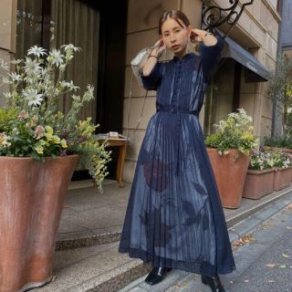 アメリヴィンテージ(Ameri VINTAGE)の AMERI VINTAGE ELLA VEIL DRESS(ロングワンピース/マキシワンピース)