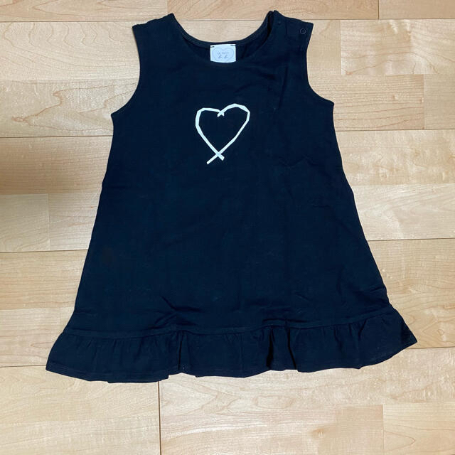 agnes b.(アニエスベー)のアニエスベー　キッズ　ワンピース　黒　2ans キッズ/ベビー/マタニティのキッズ服女の子用(90cm~)(ワンピース)の商品写真