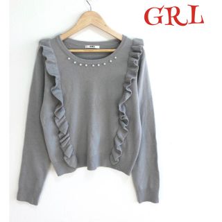 グレイル(GRL)の【美品】❤GRL❤ シャツ ブラウス グレー グレイル〈M〉春 夏(シャツ/ブラウス(長袖/七分))